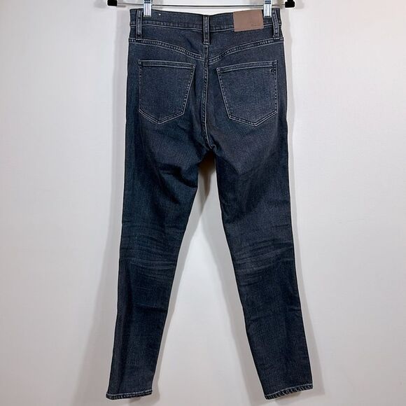 Madewell Dark Grey 10” High Riser Skinny Skinny Women Jeans Denim Size 26 - Picture 2 of 8